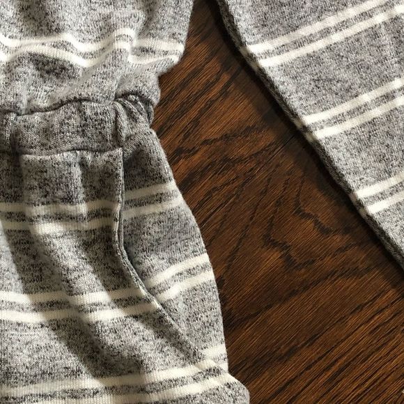 COLDWATER CREEK Women’s Soft Grey Stripe Long Sleeve Dress With Pockets Size XL - Picture 12 of 12